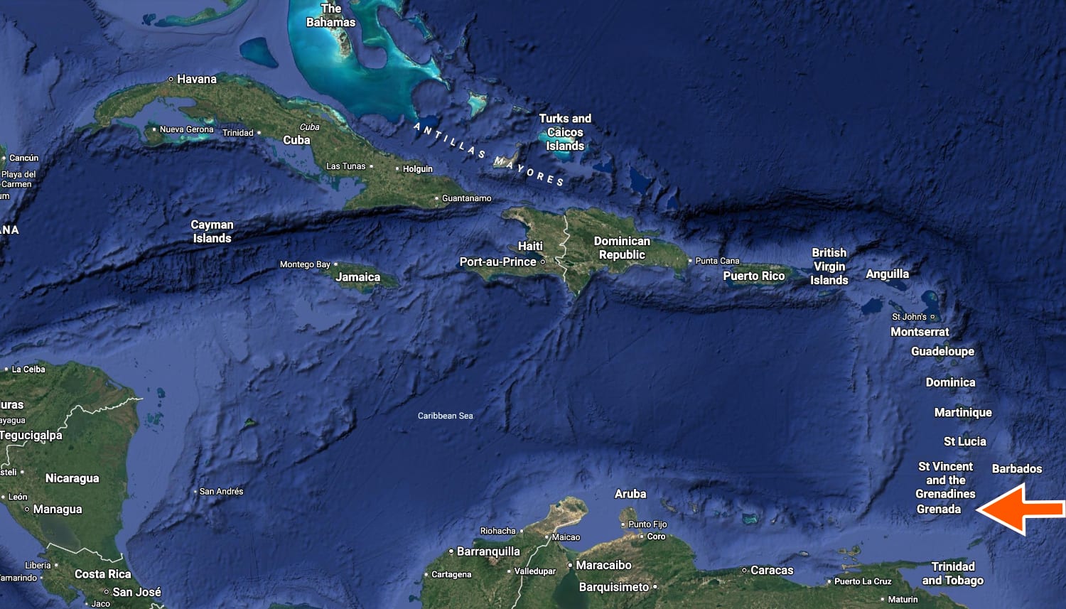 Grenada Caribbean Maps